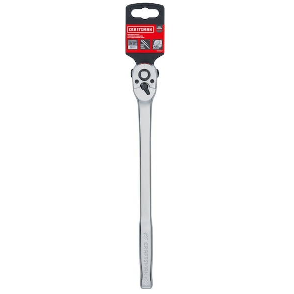 Craftsman 3/8-in Drive 72 Geared Teeth Ratchets, 3/8" Drive Pear Head Long Han, Full polish - CMMT99427