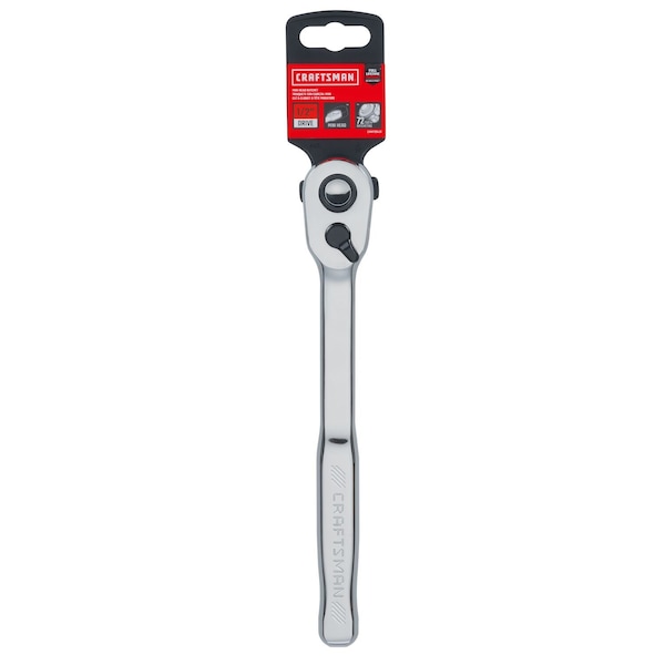 Craftsman 1/2-in Drive 72 Geared Teeth Ratchets, 1/2" Drive Mini Head Ratchet, Full polish - CMMT99431