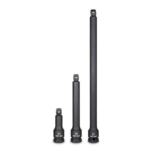 Capri Tools 1/2 in Drive 3, 6 and 12 in Wobble Impact Extension Bar Set, 3 pcs - 5-8151