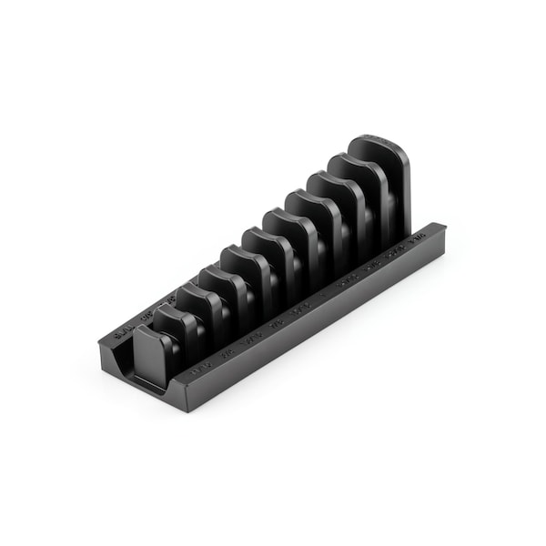 Tekton 10-Tool 1/2 Inch Drive Crowfoot Wrench Organizer Rack, Black (11/16 - 1-1/4 in.) - ORG26310