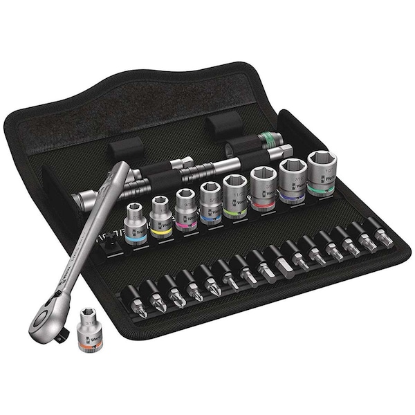 Posdatas 0.25 in. SAE Drive Ratchet Set, 28 Piece - PO3952039