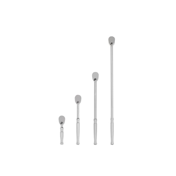 Tekton 3/8 Inch Drive Ratchet Set, 4-Piece (4-1/2, 8, 12, 18 in.) - SRH91007