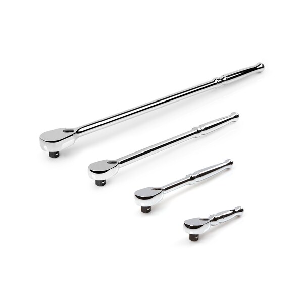 Tekton 3/8 Inch Drive Ratchet Set, 4-Piece (4-1/2, 8, 12, 18 in.) - SRH91007
