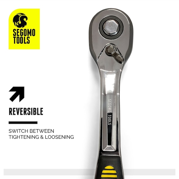 Segomo Tools 1/2 Inch Drive 72 Teeth Heavy Duty Offset Ratchet - ST1200-72