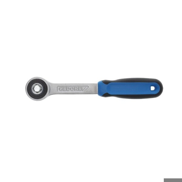 Gedore 3/8" Drive Ratchet Handle, Coupler, 3/8", 200mm, Chrome - 3093 Z-94