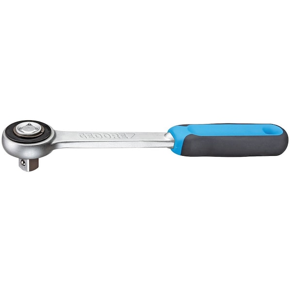 Gedore 3/8" Drive Ratchet Handle, Coupler, 3/8", 200mm, Chrome - 3093 Z-94