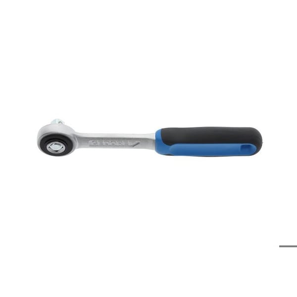 Gedore 3/8" Drive Ratchet Handle, Coupler, 3/8", 200mm, Chrome - 3093 Z-94