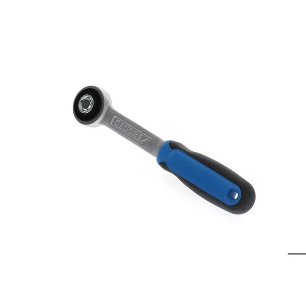 Gedore 3/8" Drive Ratchet Handle, Coupler, 3/8", 200mm, Chrome - 3093 Z-94