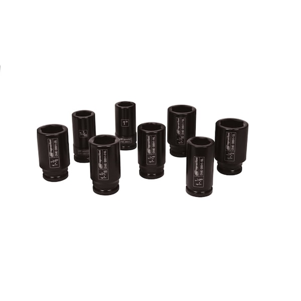 Ingersoll-Rand Socket Set 8 PC 3/4 IN Drive SAE Deep Impact - IRTSK6H8LN