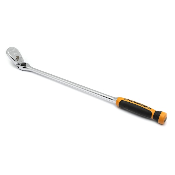 Gearwrench 1/2" Drive 90-Tooth Dual Material Locking Flex Head Teardrop Ratchet 24" - 81372T