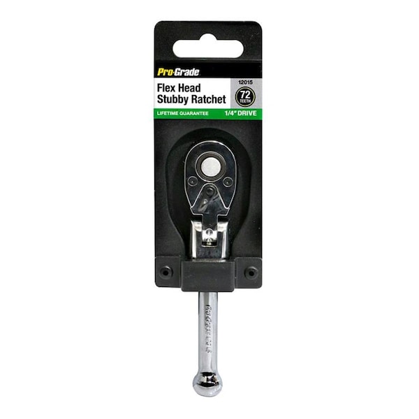 Cromo 0.25 Drive x 5 in. Stubby Flex Head Ratchet - CR3310755