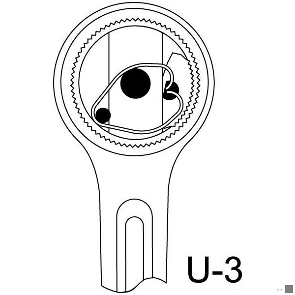 Gedore 1" Drive 72 Geared Teeth Ratchet, Reversible, 1", 720mm, Chrome - 2193 U-3