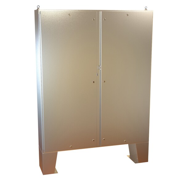 Hammond Stainless Steel Electrical Enclosures, 72.13 in H, 12.69 in D, 60.06 in W, NEMA 4X, Hinged - 1422N4SSE12FQT