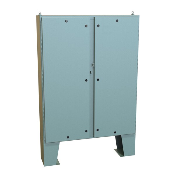 Hammond Steel Electrical Enclosures, 60.13 in H, 10.69 in D, 48.06 in W, NEMA 4, Hinged - 1422N4B10FQT
