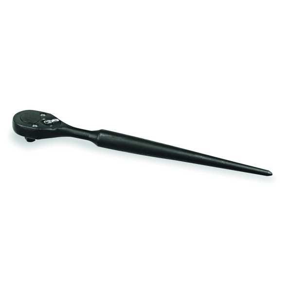 Proto 1/2" Drive 52 Geared Teeth Pear Head Style Hand Ratchet, 14" L, Black Oxide Finish - J5449-14BL