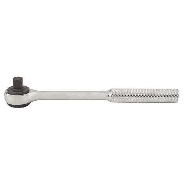 Proto 3/8" Drive 72 Geared Teeth Round Head Style Hand Ratchet, 7-3/8" L, Full Polish Finish - J5252F