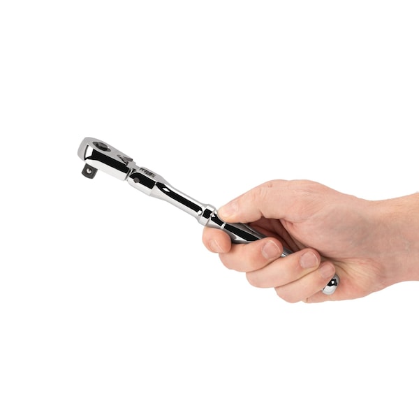 Tekton 3/8 Inch Drive x 8 Inch Flex Head Quick-Release Ratchet - SRH31108