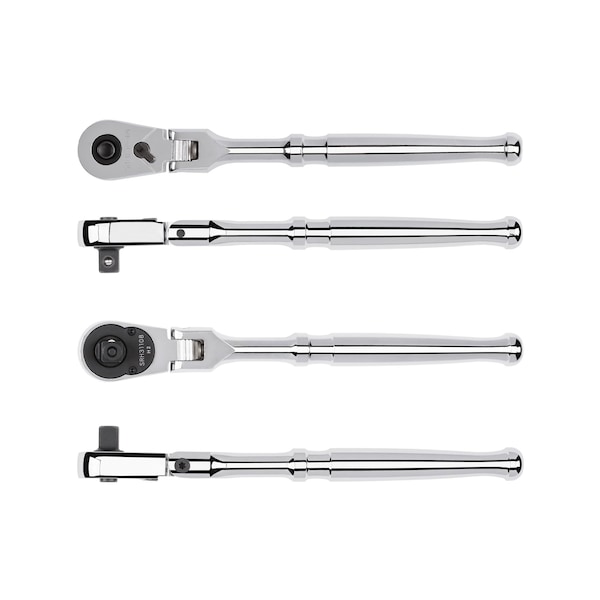 Tekton 3/8 Inch Drive x 8 Inch Flex Head Quick-Release Ratchet - SRH31108
