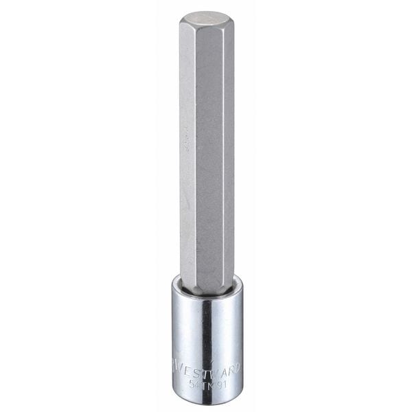 Westward 1/2 in Drive Hex Socket Bit SAE 5/8 in Tip, 5 11/32 in L - 54TM91