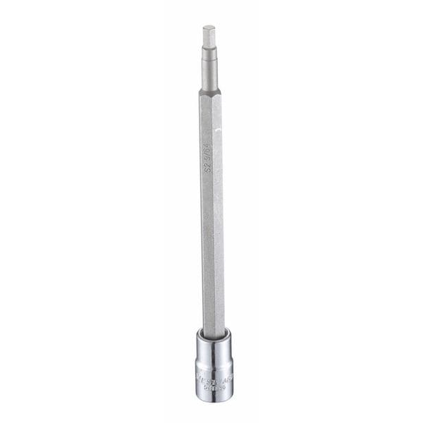Westward 1/4 in Drive Hex Socket Bit SAE 9/64 in Tip, 4 3/4 in L - 54TL96