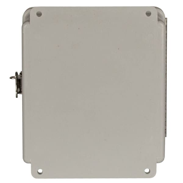 Wiegmann Fiberglass Electrical Enclosures, 10 in H, 8 in D, 8 in W, NEMA 4X, Screw On - HW-J100808XD