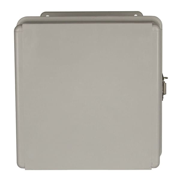Wiegmann Fiberglass Electrical Enclosures, 10 in H, 8 in D, 8 in W, NEMA 4X, Screw On - HW-J100808XD