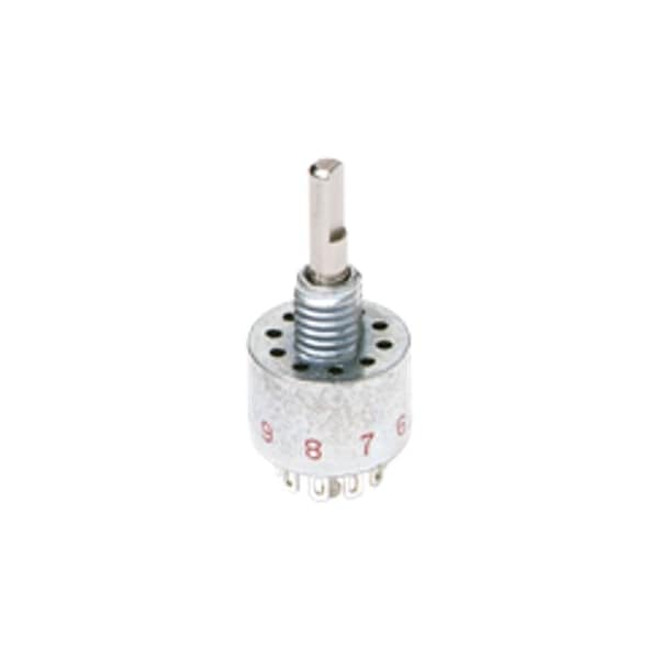 Componentes C&K Interruptor Rotativo, 5 Posiciones, Dp5T, Con Pestillo, 0.25A, 28Vdc, Terminal de Soldadura, Actuador Tipo Plano, Panel - MF00S1NZQD