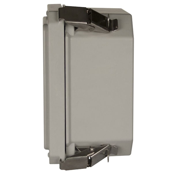 Wiegmann Fiberglass Electrical Enclosures, 14 in H, 8 in D, 12 in W, NEMA 4X, Hinged - HW-141208CHQRW