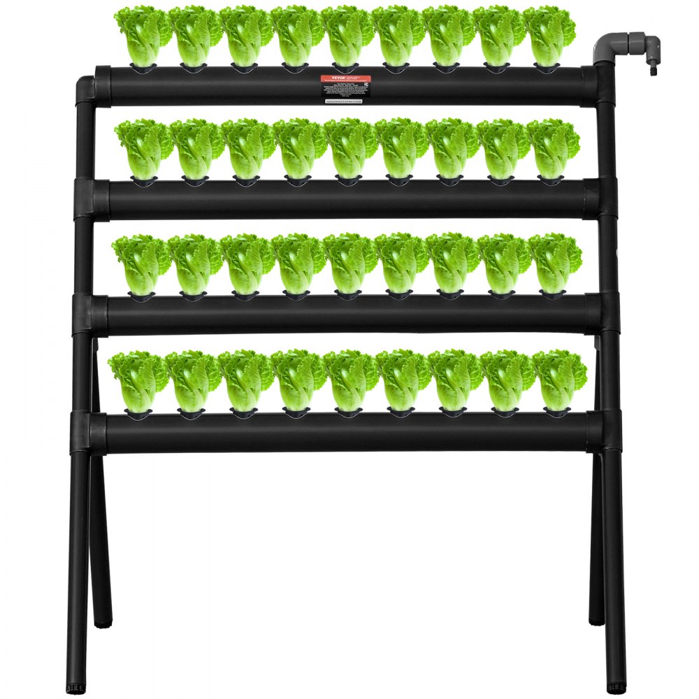 VEVOR Hydroponics Growing System 36 Sites 4-Layer Hydroponic Grow Kit PVC Pipes - GDSSPZZXT4C4CJ5M2V1
