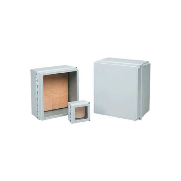 Pentair Equipment Protection Fiberglass Electrical Enclosures, 18 in H, 10 in D, 16 in W, NEMA 4X, Hinged - D181610CHSCFGWP