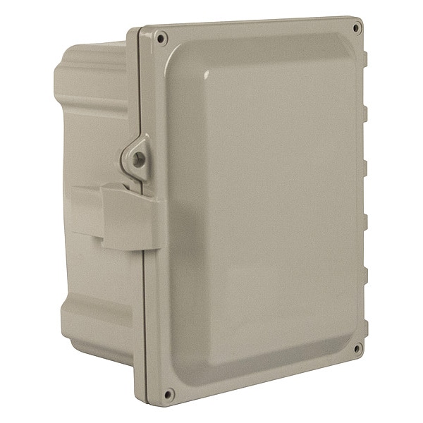 Wiegmann Polycarbonate Electrical Enclosures, 20 in H, 8 in D, 16 in W, NEMA 4X, Hinged - HW-P201608CHQR