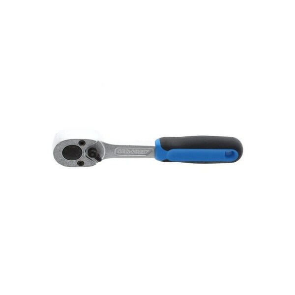 Gedore 1/4" Drive Ratchet, Reversible, 1/4", 127mm, Chrome - 2093 U-10