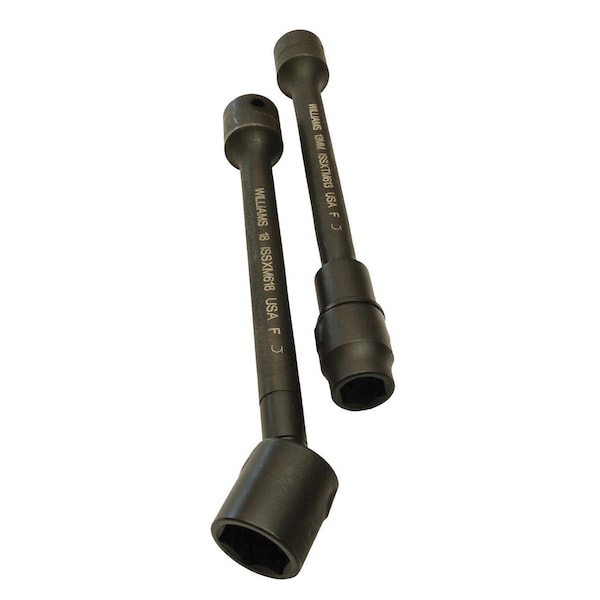 Williams Socket Flextension 1/2" Drive x 7/16", 6.57" Length, Black Industrial - ISSX614
