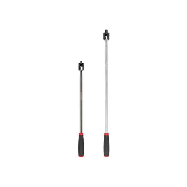 Tekton 3/8, 1/2 Inch Drive Breaker Bar Set, 2-Piece Comfort Grip - SBH99201