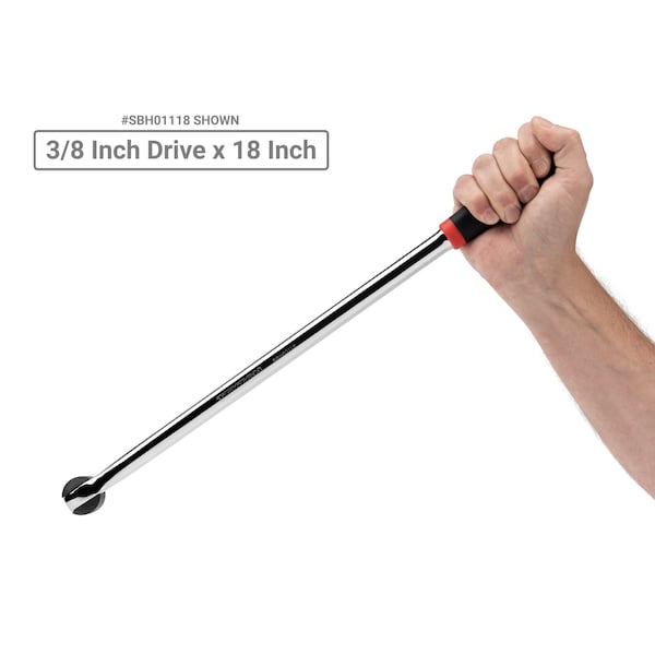 Tekton 3/8, 1/2 Inch Drive Breaker Bar Set, 2-Piece Comfort Grip - SBH99201