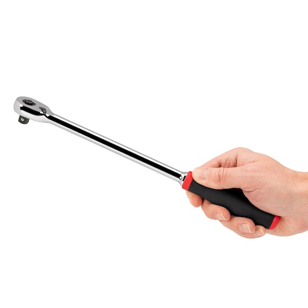 Tekton 3/8 Inch Drive x 12 Inch Quick-Release Comfort Grip Long Ratchet - SRH12112