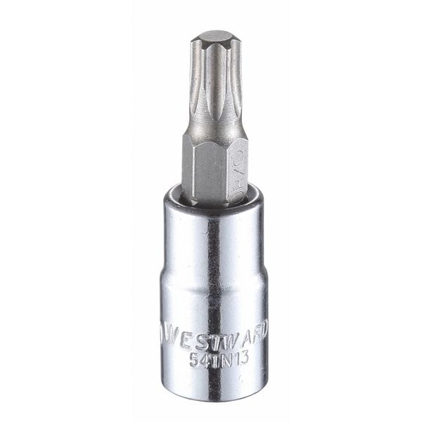 Westward 1/4 in Drive Torx(R) Socket Bit SAE T30 Tip, 1 1/2 in L - 54TN13