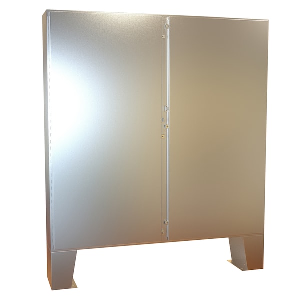 Hammond 304 Stainless Steel Electrical Enclosures, 72.13 in H, 12.69 in D, 72.06 in W, NEMA 4X, Hinged - 1422N4SSF12F