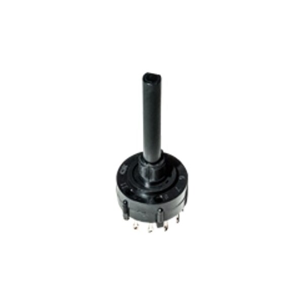 Componente de interruptor rotativo C&K, 3 posiciones, Sp3T, Latched, 0.35A, 125Vdc, Terminal de soldadura, actuador tipo plano - A11505RNZQE