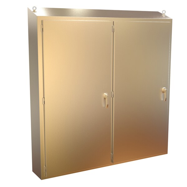 Hammond Stainless Steel Electrical Enclosures, 74.13 in H, 12.13 in D, 75.13 in W, NEMA 4X, Lift Off Hinged - 2STFSD747512SS