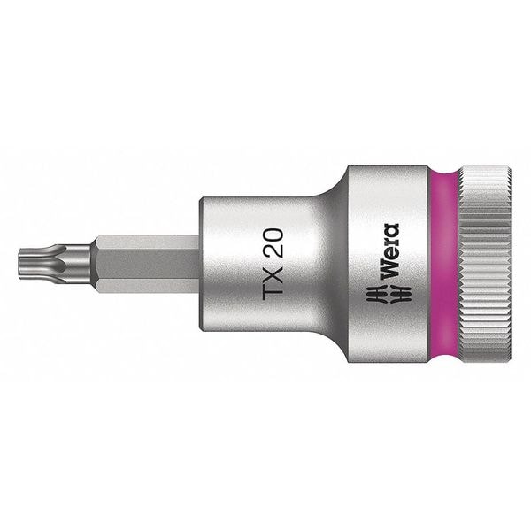 Wera 1/2 in Drive Torx(R) Socket Bit Torx(R) T20 Tip, 2 3/8 in L - 05003830001