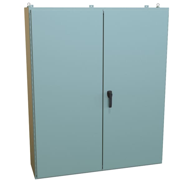 Hammond Steel Electrical Enclosures, 72.13 in H, 16.69 in D, 60.06 in W, NEMA 12, Hinged - 1422E16