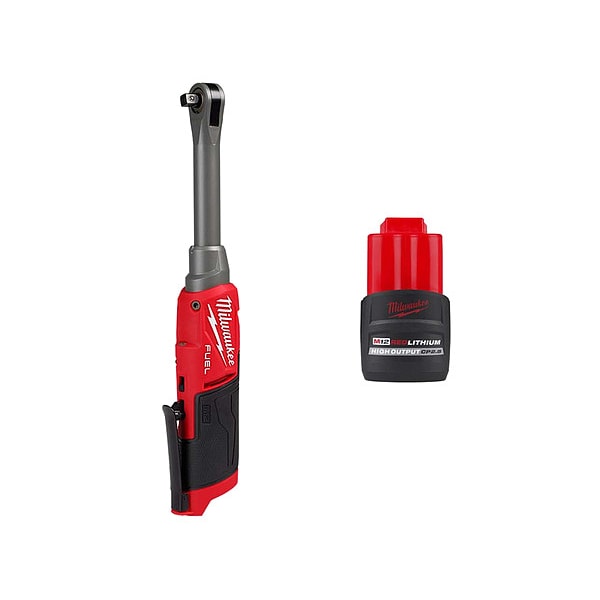 Milwaukee Tool Ratchet and M12 CP2.5 Battery - 2569-20, 48-11-2425
