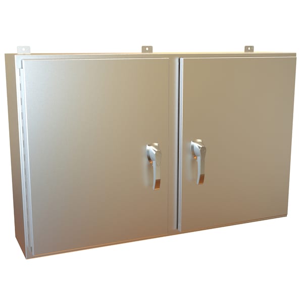 Hammond 316 Stainless Steel Electrical Enclosures, 30 in H, 10 in D, 48 in W, NEMA 4X, Hinged - HN4WM304810S16