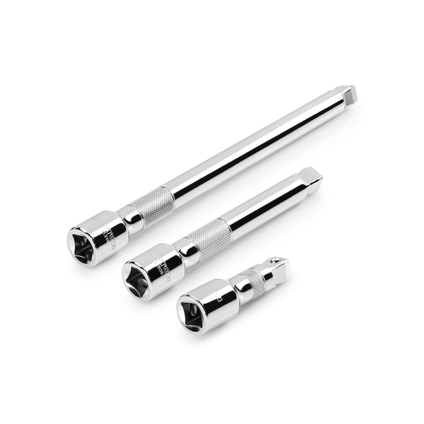 Tekton 1/2 Inch Drive Wobble Extension Set, 3-Piece (3, 6, 10 in.) - SHA92015