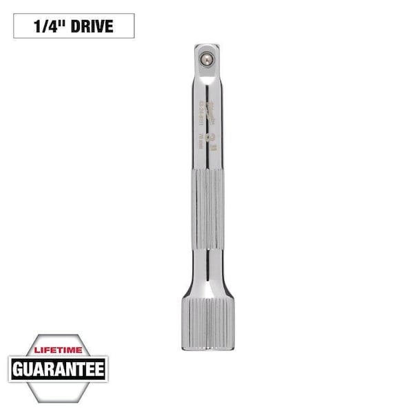 Milwaukee Tool Extension Drive, 1/4 in Drive, 3 in L, Chrome Plated - 43-24-9111