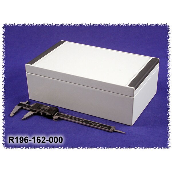 Hammond Aluminum Electrical Enclosures, 10.24 in H, 3.54 in D, 6.3 in W, NEMA 1, 4, 4X, 12, 13, Clip On - R196-162-000