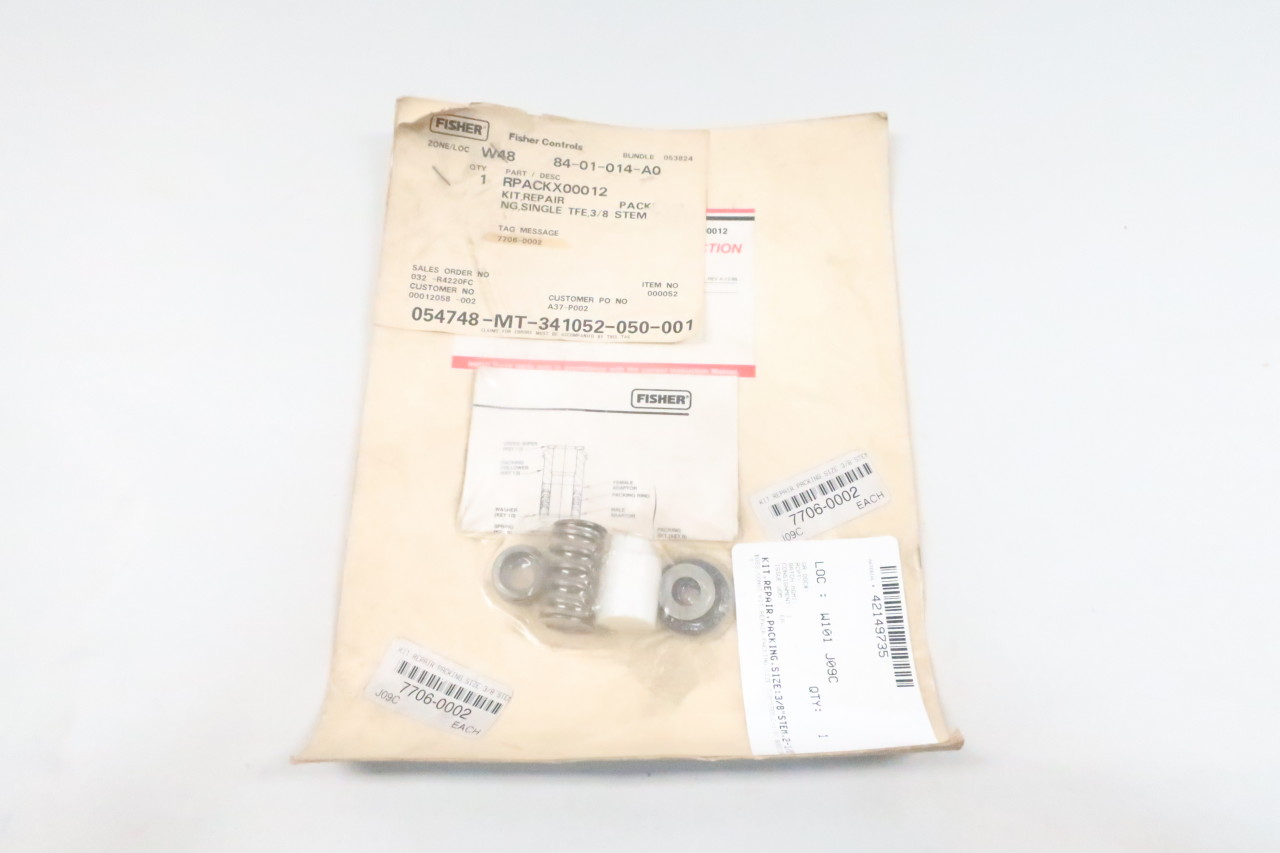 FISHER RPACKX00012 PACKING REPAIR KIT VALVE PARTS AND ACCESSORY