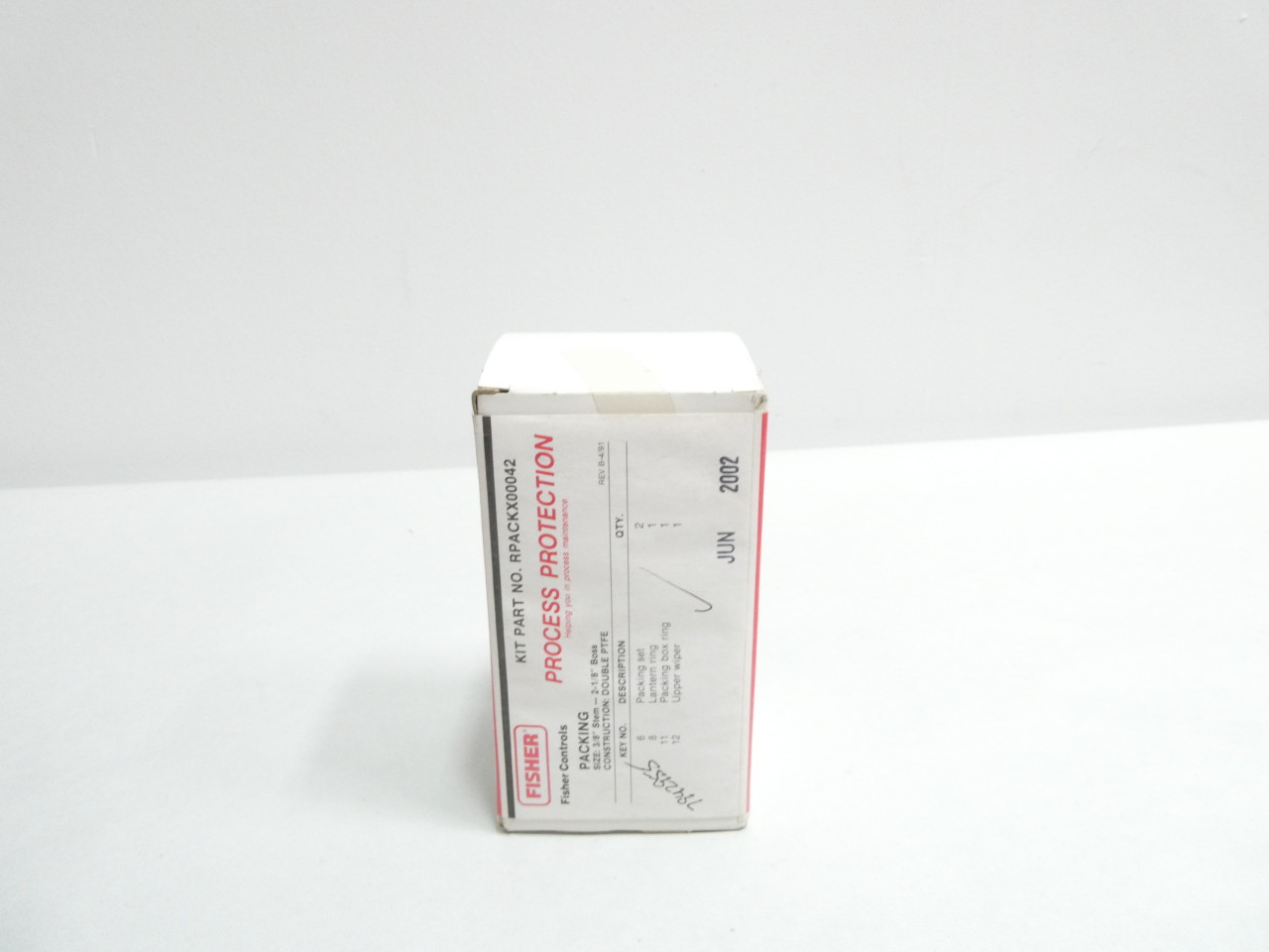 FISHER RPACKX00042 PACKING KIT 3/8IN STEM 2-1/8IN BOSS VALVE PARTS AND ACCESSORY