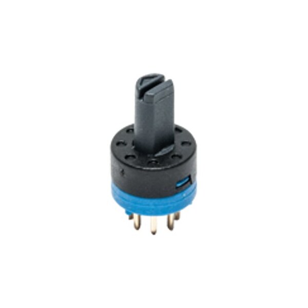 Componentes C&K: Interruptores rotativos .2A 48Vdc 8Pos Parada 7.7mm Act 270Gf - RM101772BCB